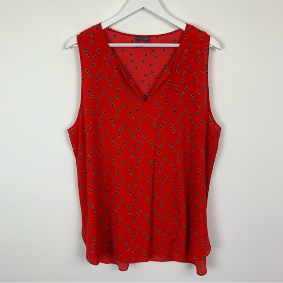 Vince Camuto Floral Tank Top XL - Picture 1 of 3
